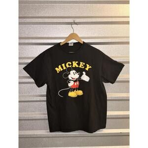 Y2K Vintage Mickey Mouse Black Graphic T-Shirt